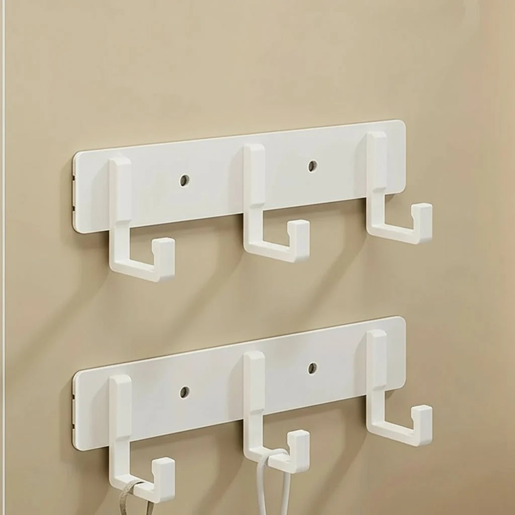 Coat Rack Wall-Mounted Metal Space-Saving Multiple Hooks