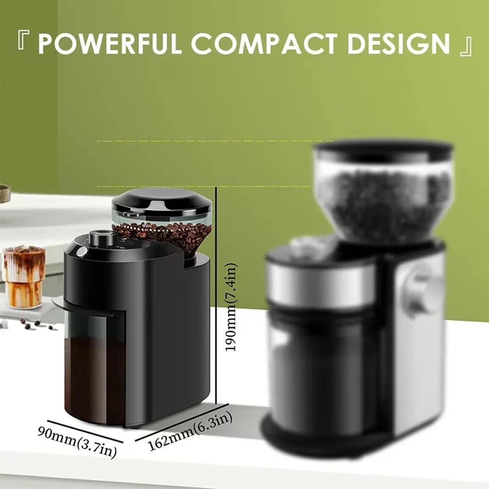 Coffee Grinder 28 Grind Settings Quiet Operation Antistatic Container