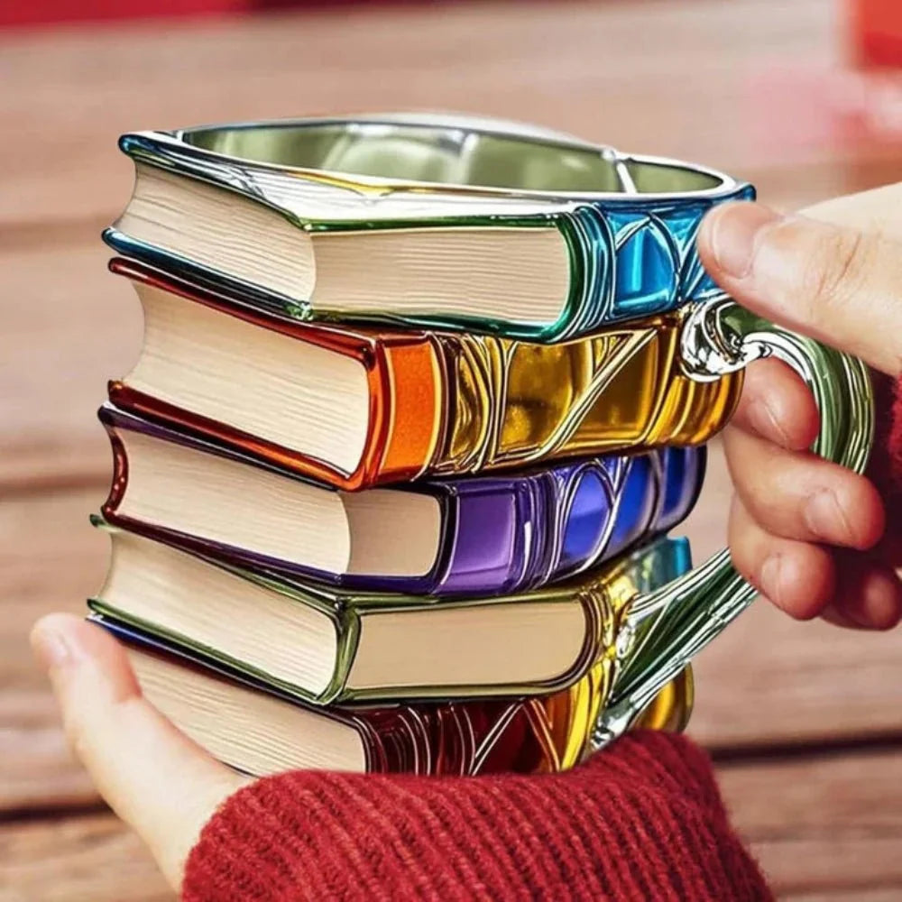 Coffee Mug 3D Book Spine Microwave & Dishwasher Safe