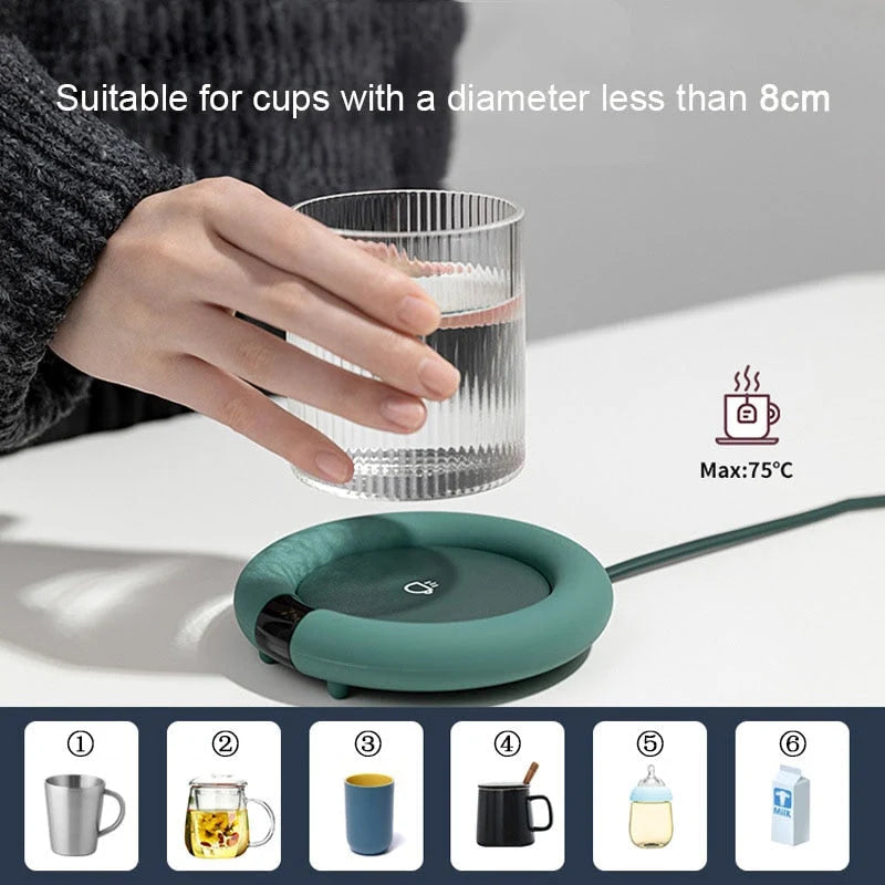 Coffee Mug Warmer 20W Low-Wattage Pastel Design
