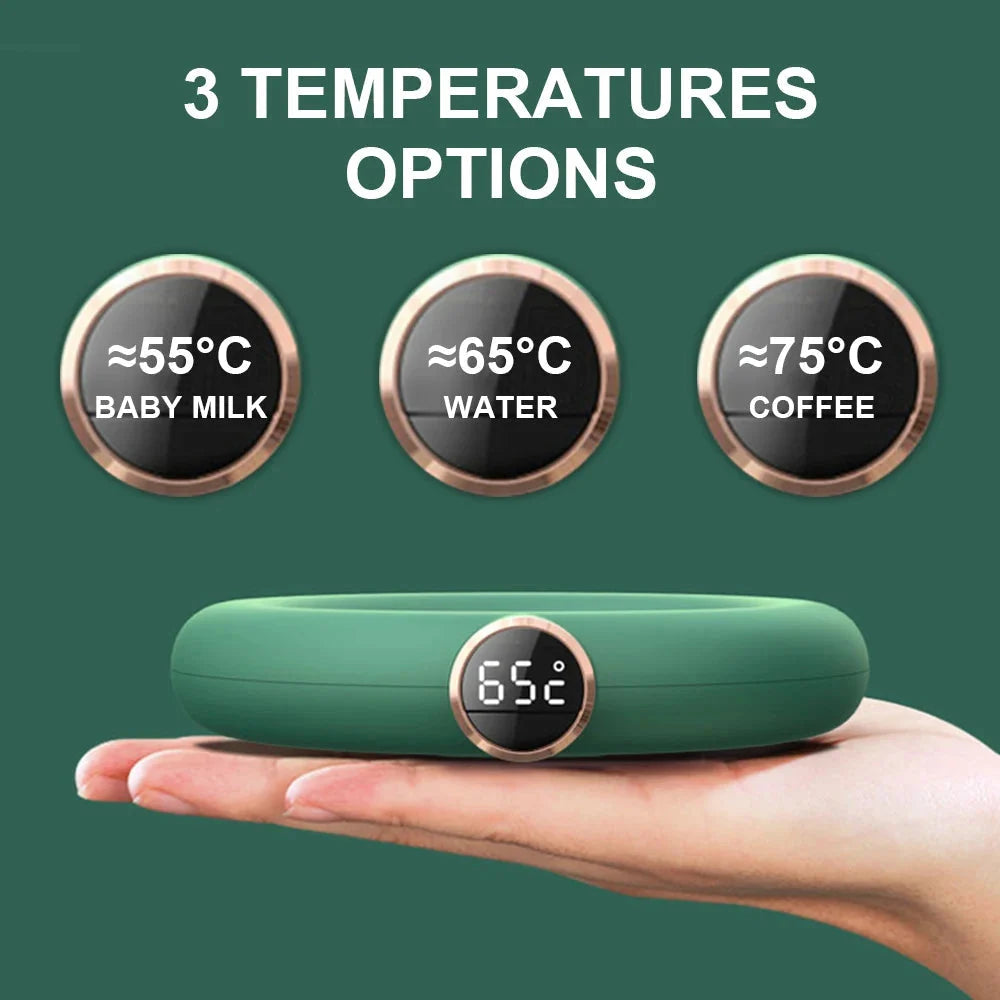 Coffee Mug Warmer USB Adjustable Temperature & 8-Hour Auto Shut-Off