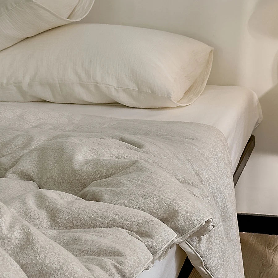 Comforter Cotton-Blend Cover All-Season Quilted