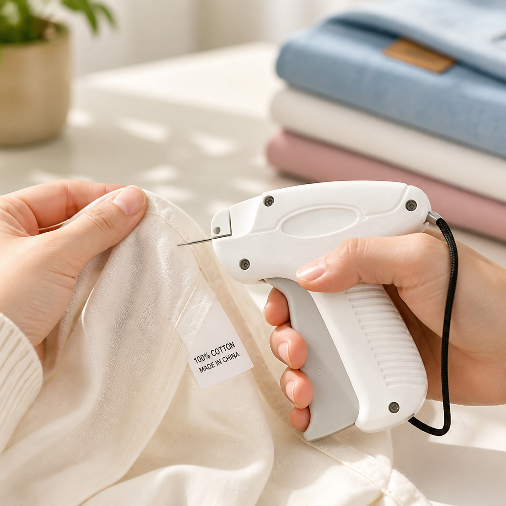 Compact Sew-Free Clothing Label Applicator
