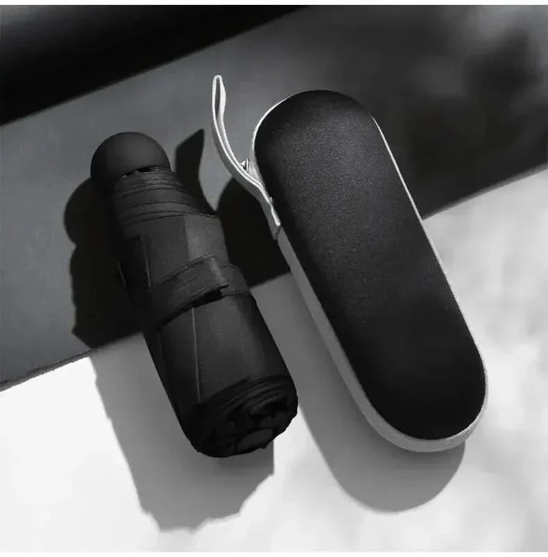 Compact Umbrella Capsule Design Lightweight Water-Repellent Polyester