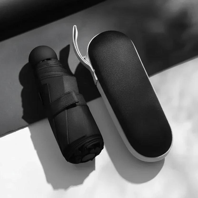 Compact Umbrella Capsule Design Lightweight Water-Repellent Polyester