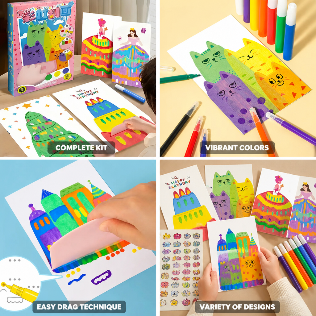 Complete Dot-And-Drag Squeegee Painting Kit