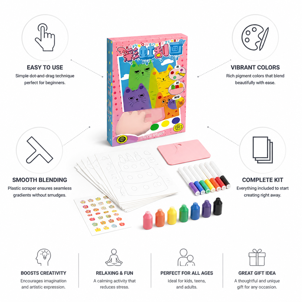 Complete Dot-And-Drag Squeegee Painting Kit
