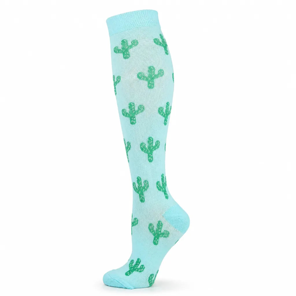 Compression Socks Knee-High Graduated Support Breathable Cotton Blend