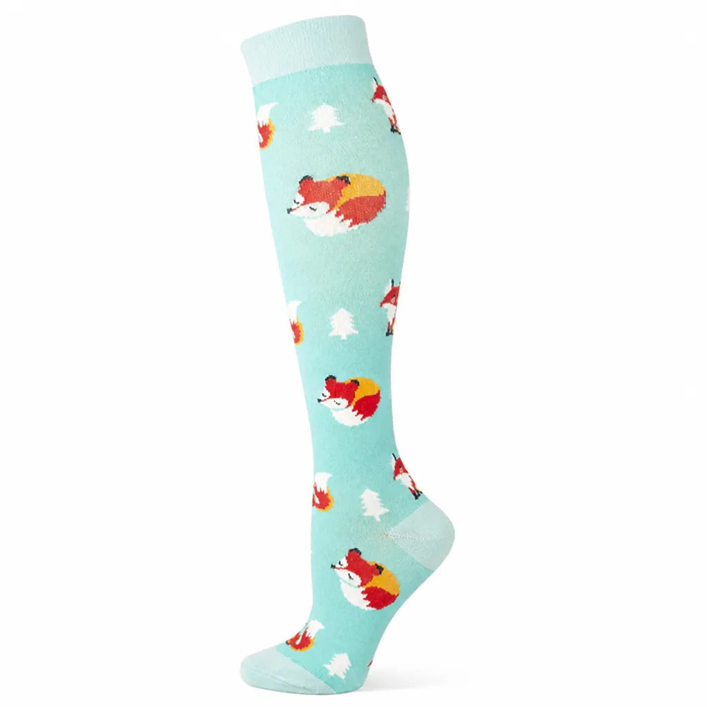 Compression Socks Knee-High Graduated Support Breathable Cotton Blend