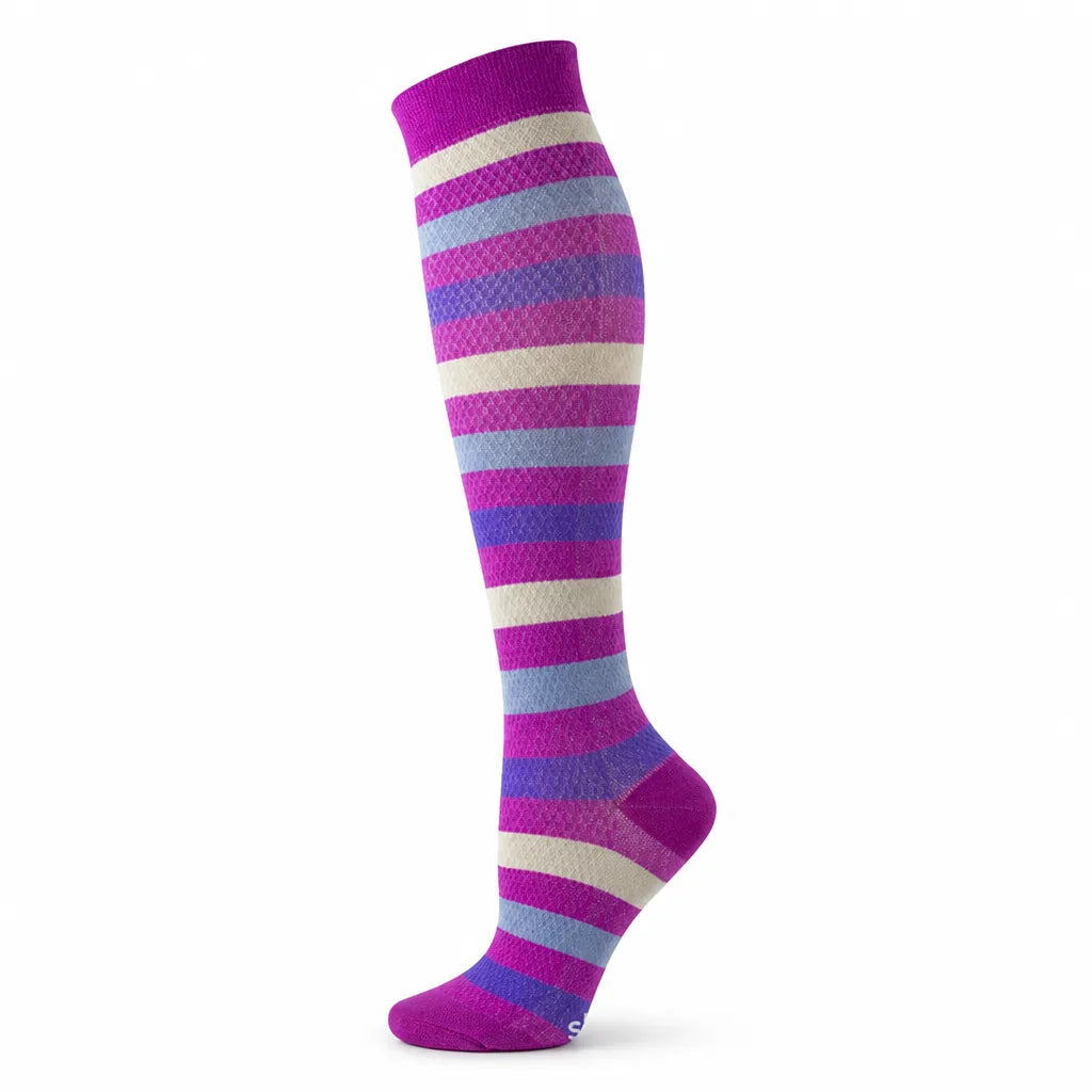 Compression Socks Knee-High Graduated Support Breathable Cotton Blend