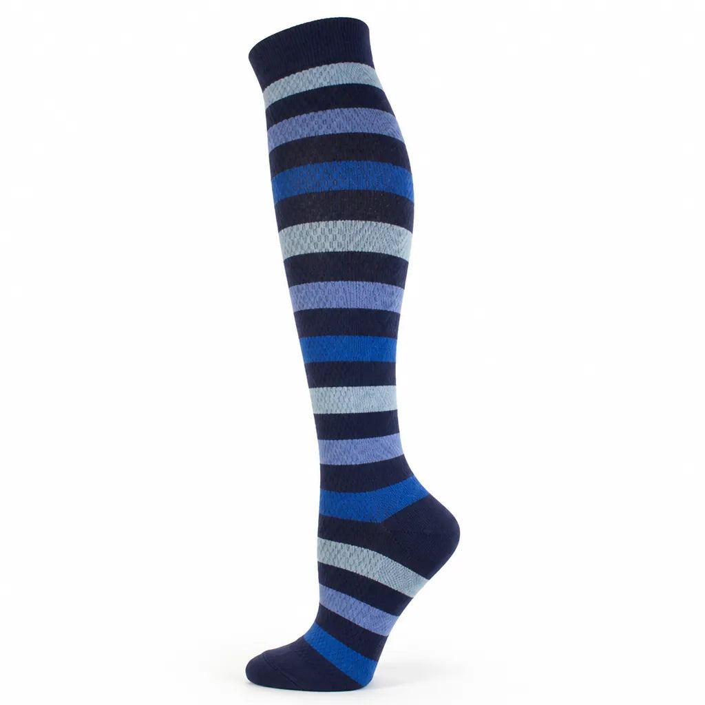 Compression Socks Knee-High Graduated Support Breathable Cotton Blend