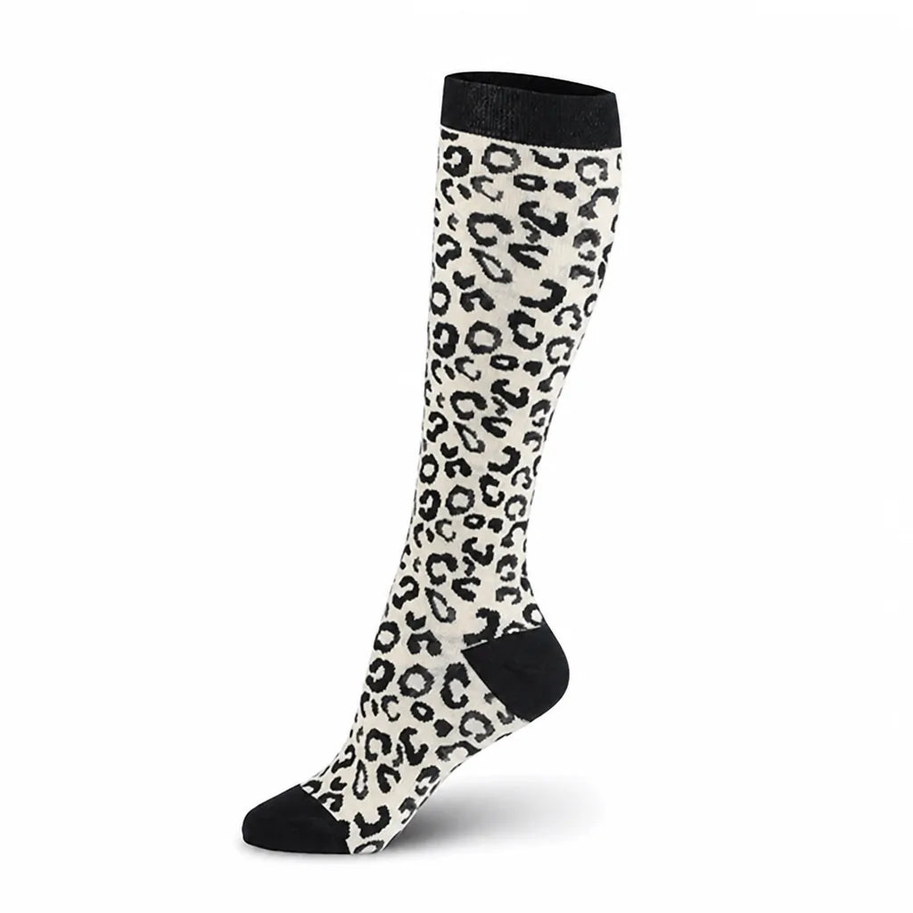Compression Socks Knee-High Graduated Support Breathable Cotton Blend