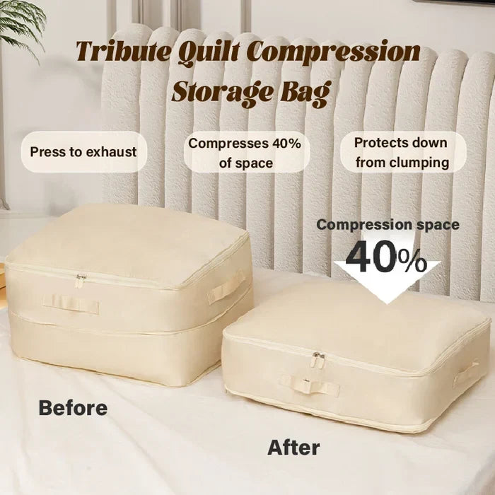 Compression Storage Bag Built-In Zipper Moisture-Resistant Ripstop Polyester