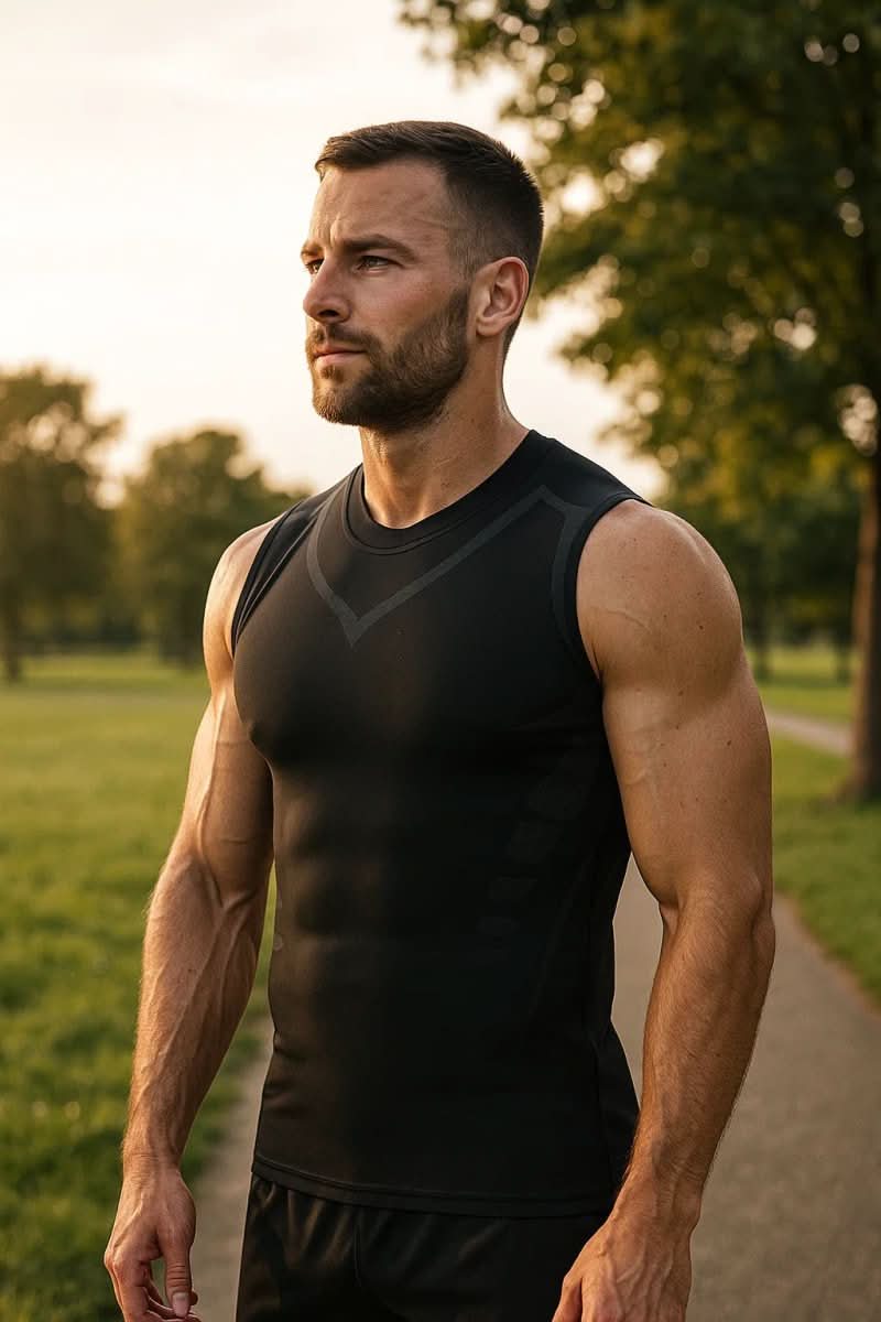 Compression Vest Core & Back Support Breathable Fabric