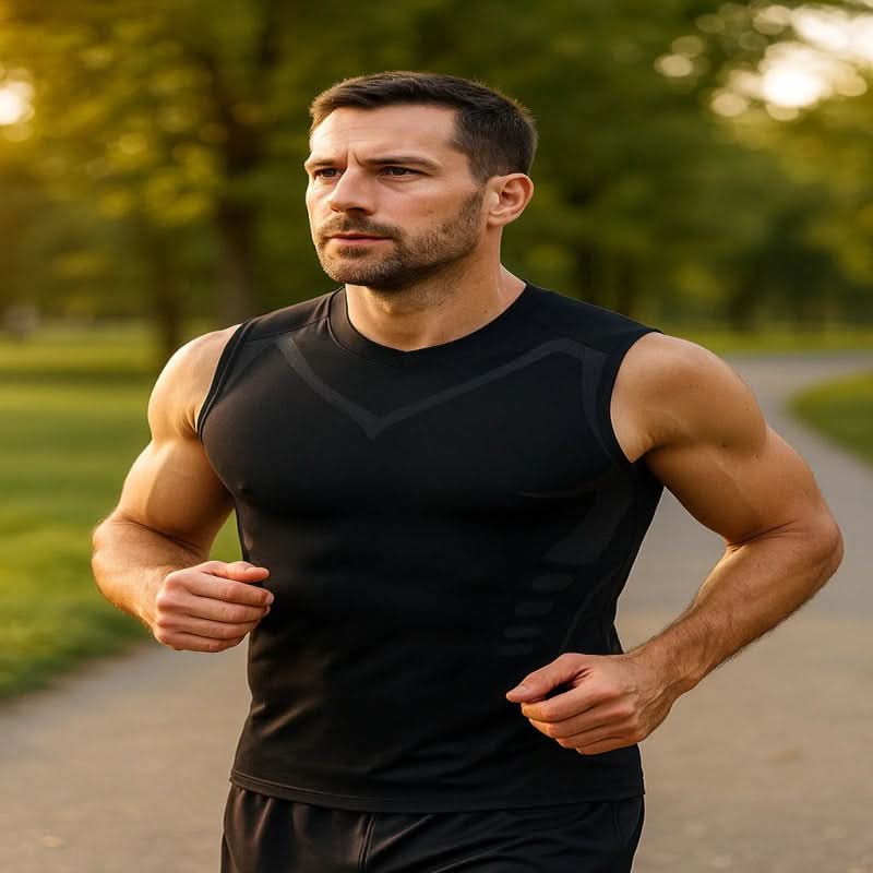 Compression Vest Core & Back Support Breathable Fabric