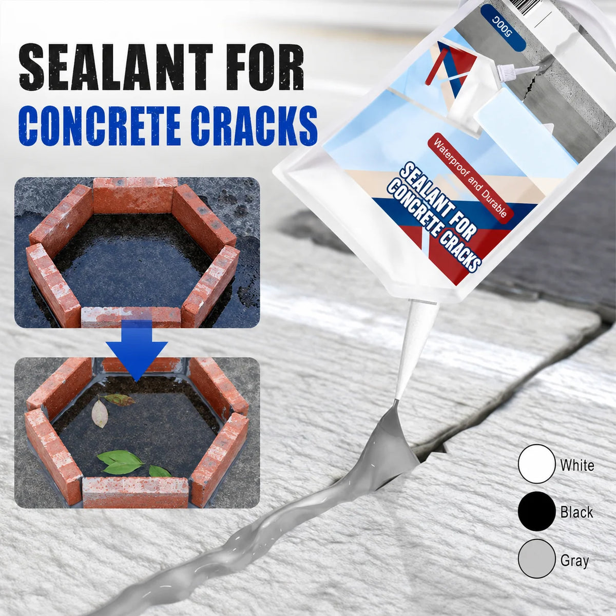 Concrete Crack Sealant Waterproof Flexible Weatherproof