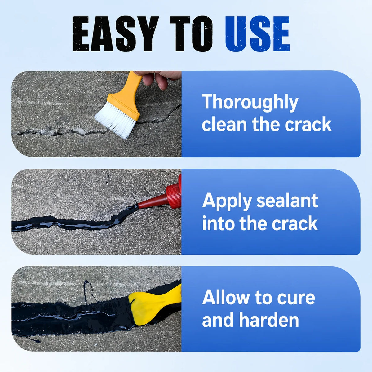 Concrete Crack Sealant Waterproof Flexible Weatherproof