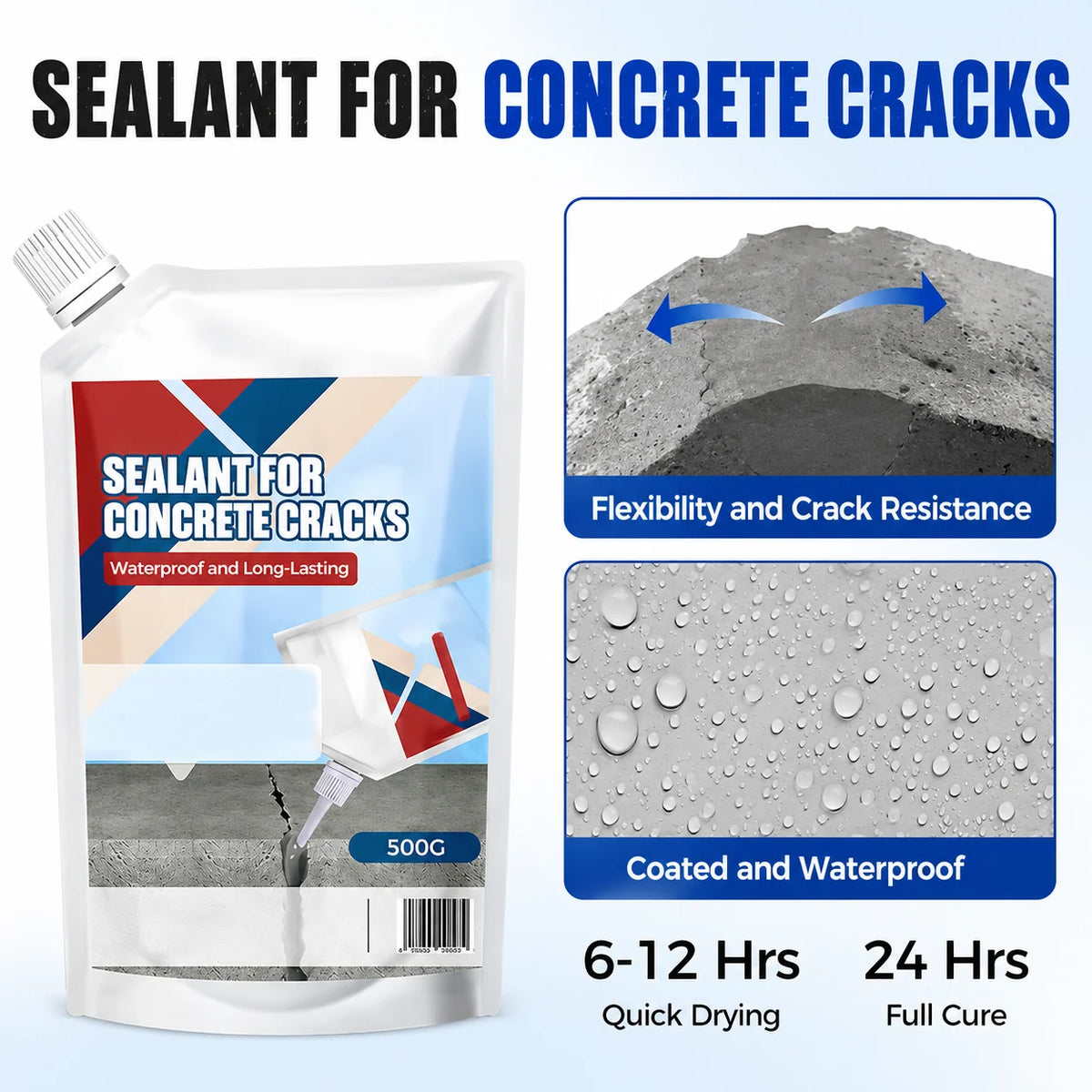 Concrete Crack Sealant Waterproof Flexible Weatherproof