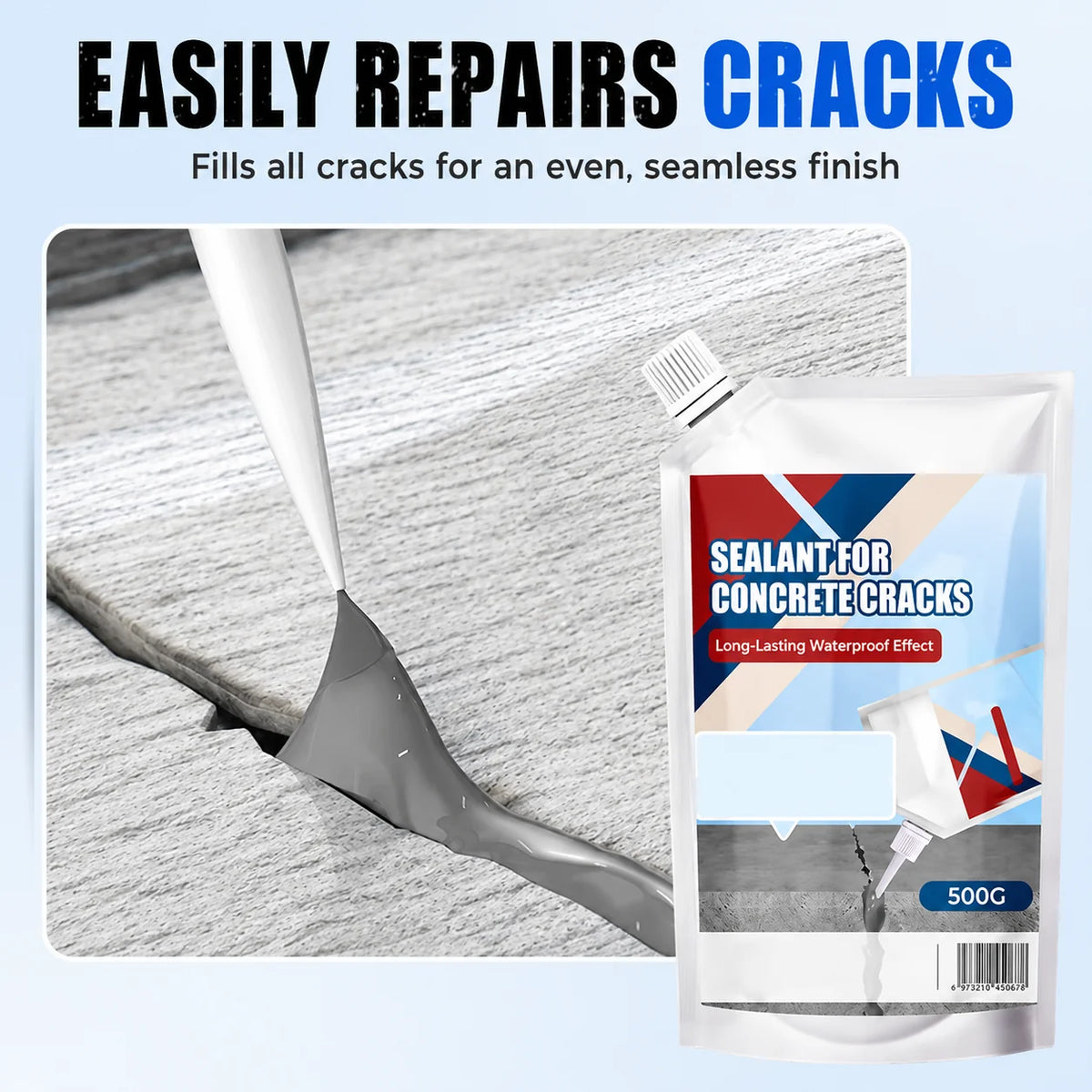 Concrete Crack Sealant Waterproof & Weather-Resistant Flexible Adhesion