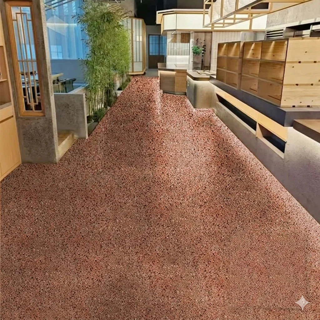 Concrete Floor Coating High-Gloss Marble Effect Waterproof Epoxy Resin
