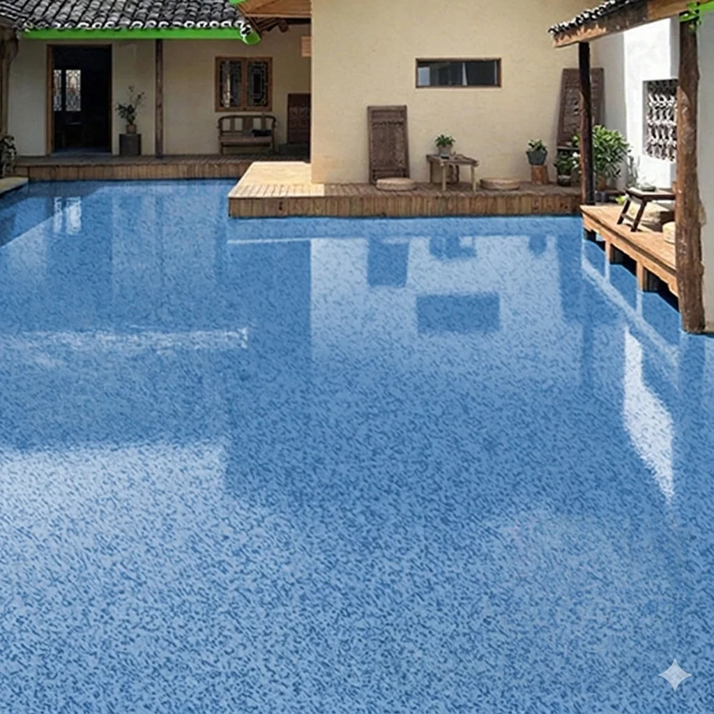 Concrete Floor Coating High-Gloss Marble Effect Waterproof Epoxy Resin