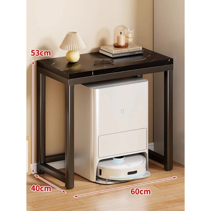 Console Table Robot Vacuum Dock Clearance Marble-Effect Top