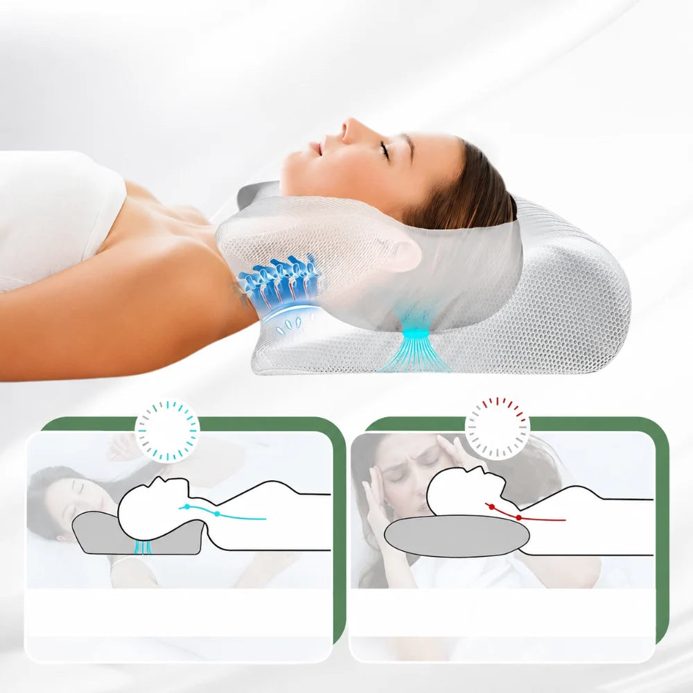 Contour Neck Pillow Multi-Position High-Density Foam