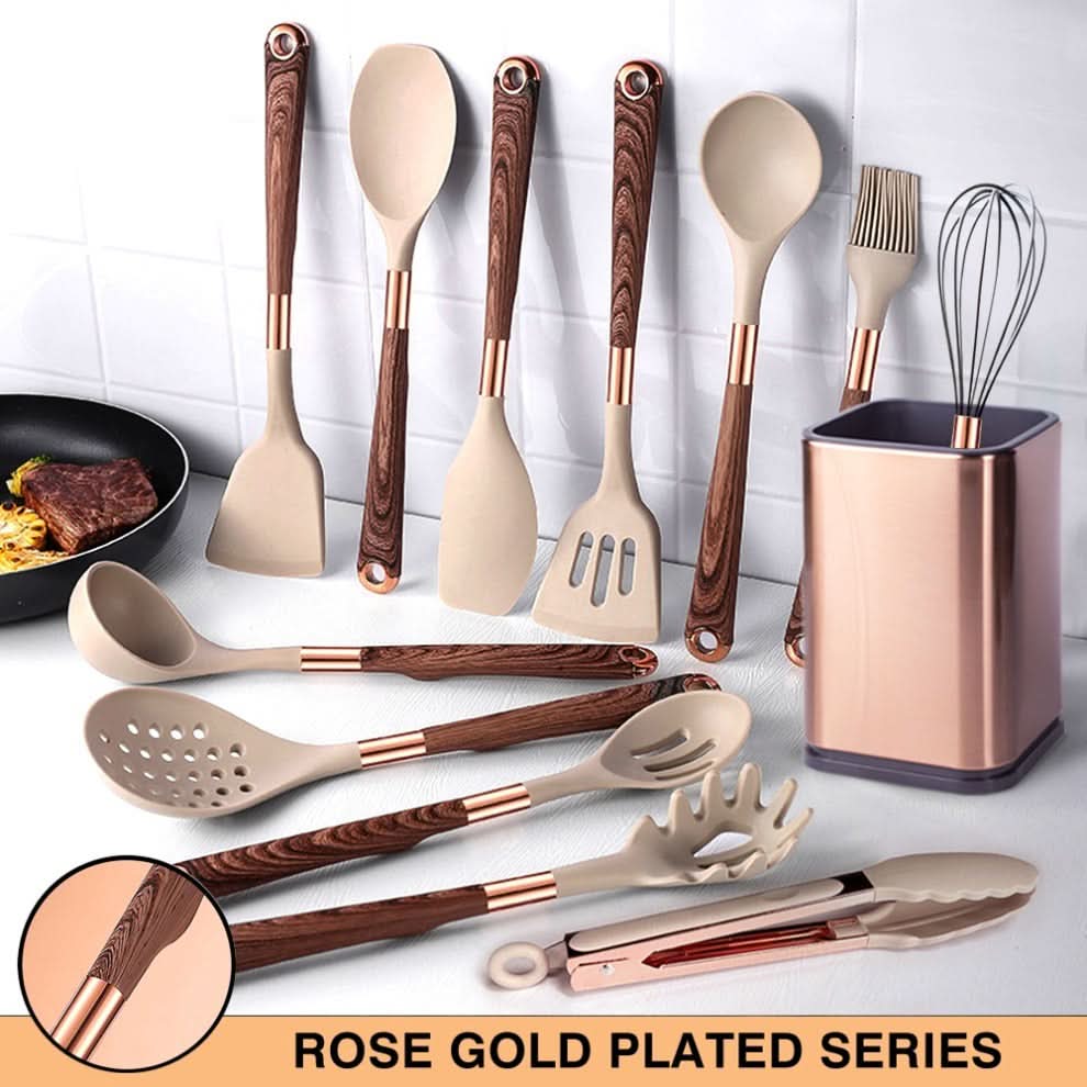 Cooking Utensil Set Silicone Heat-Resistant Set of 10