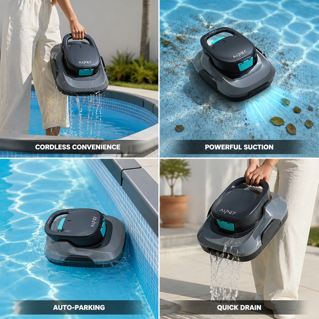 Cordless Deep-Cleaning Pool Vacuum (Above-Ground)
