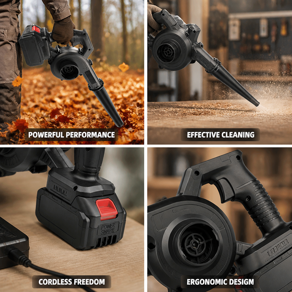 Cordless Industrial Copper Leaf Blower (Battery & Charger Included)
