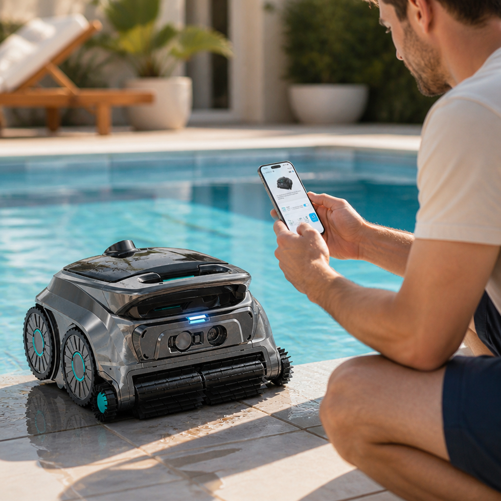 Cordless Triple-Motor & Six-Roller Robotic Pool Cleaner