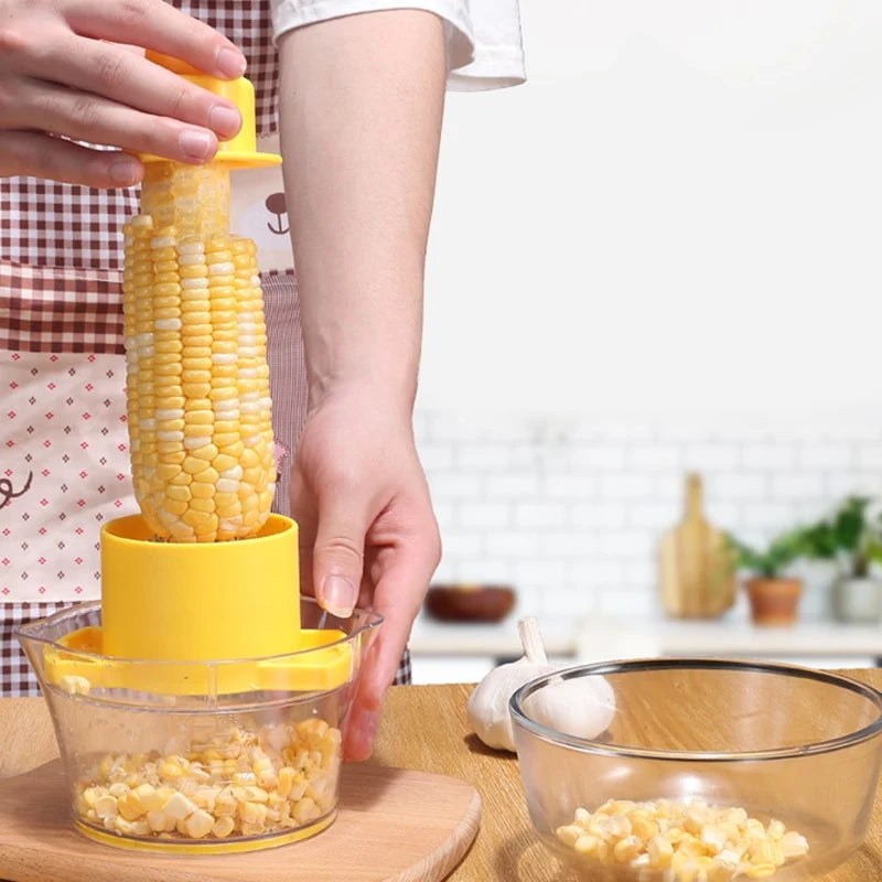 Corn Stripper Grater with Kernel Catching Container