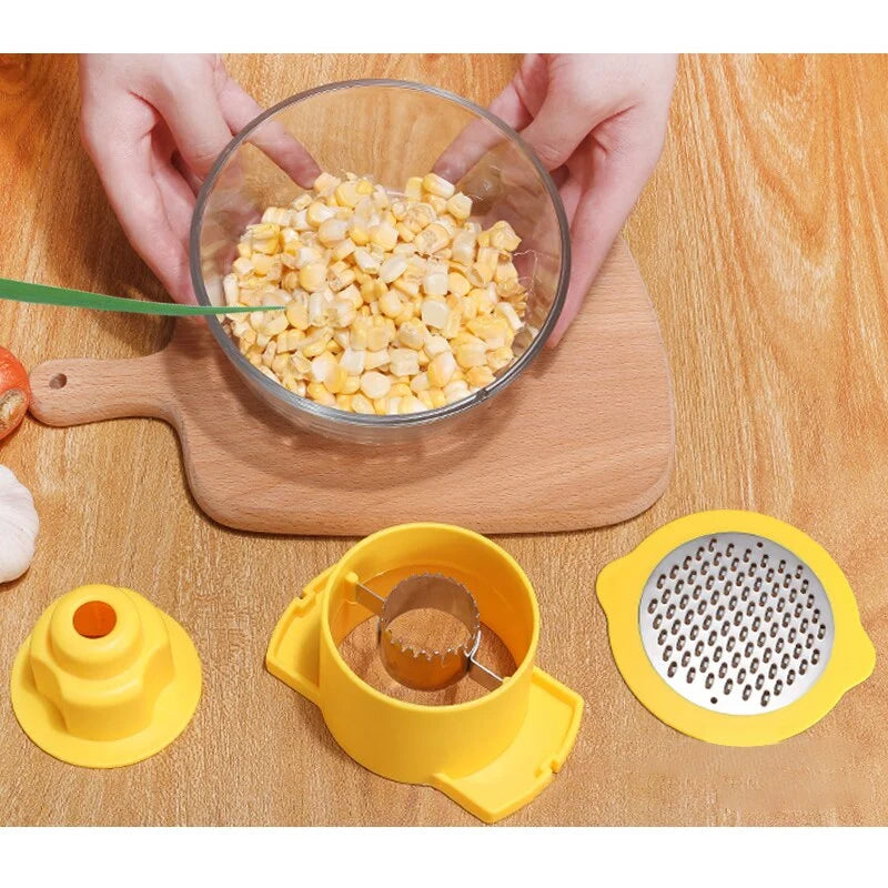 Corn Stripper Grater with Kernel Catching Container
