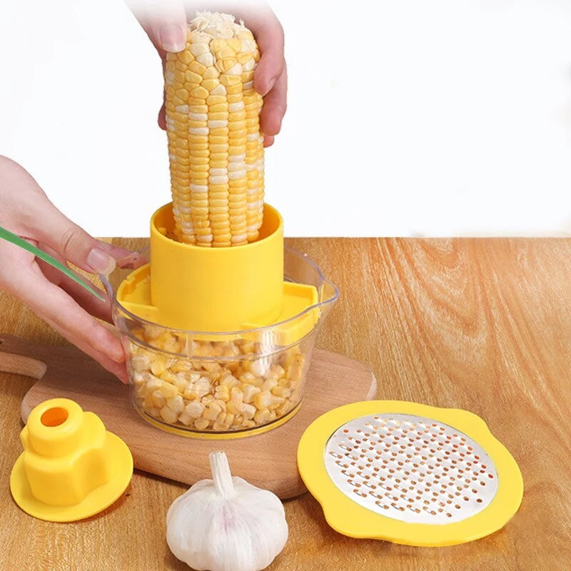 Corn Stripper Grater with Kernel Catching Container