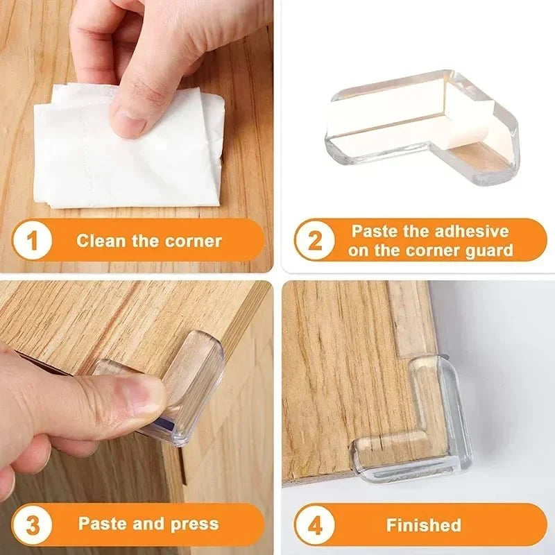 Corner Protectors Transparent Silicone Self-Adhesive
