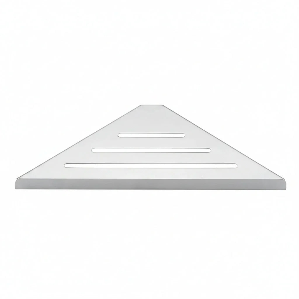 Corner Shower Shelf Stainless Steel Screw-Mounted Open-Drainage Base