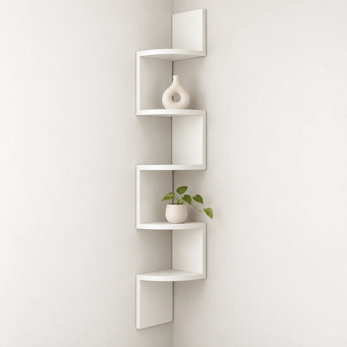 Corner Wall Shelf Multi-Tier Space-Saving Storage