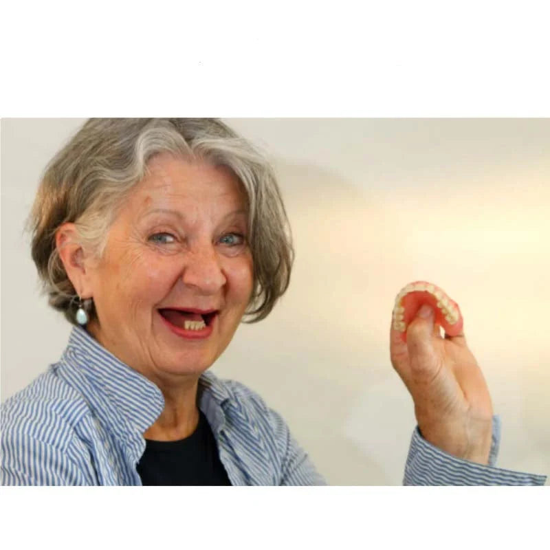 Cosmetic Denture Set Moldable Upper & Lower At-Home Fit