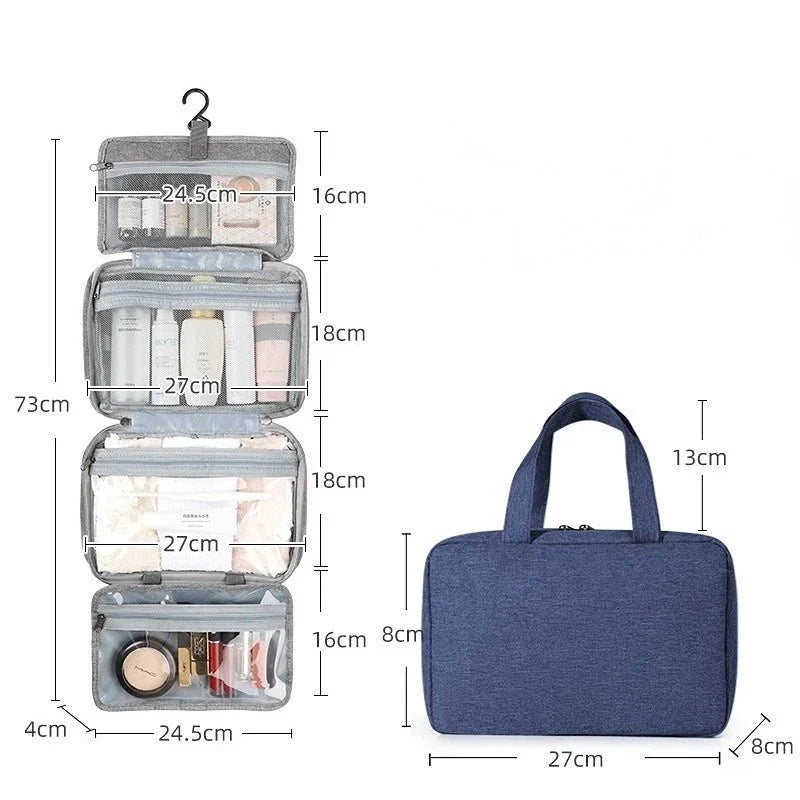 Cosmetic Organizer Compact Travel Design Four Compartments