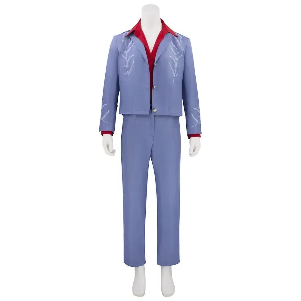 Costume Dress Scarf-Style Coat Unisex Blue & Red