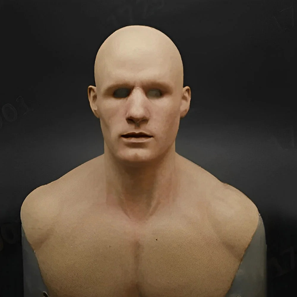 Costume Face Mask Realistic Movable Mouth Handcrafted Details