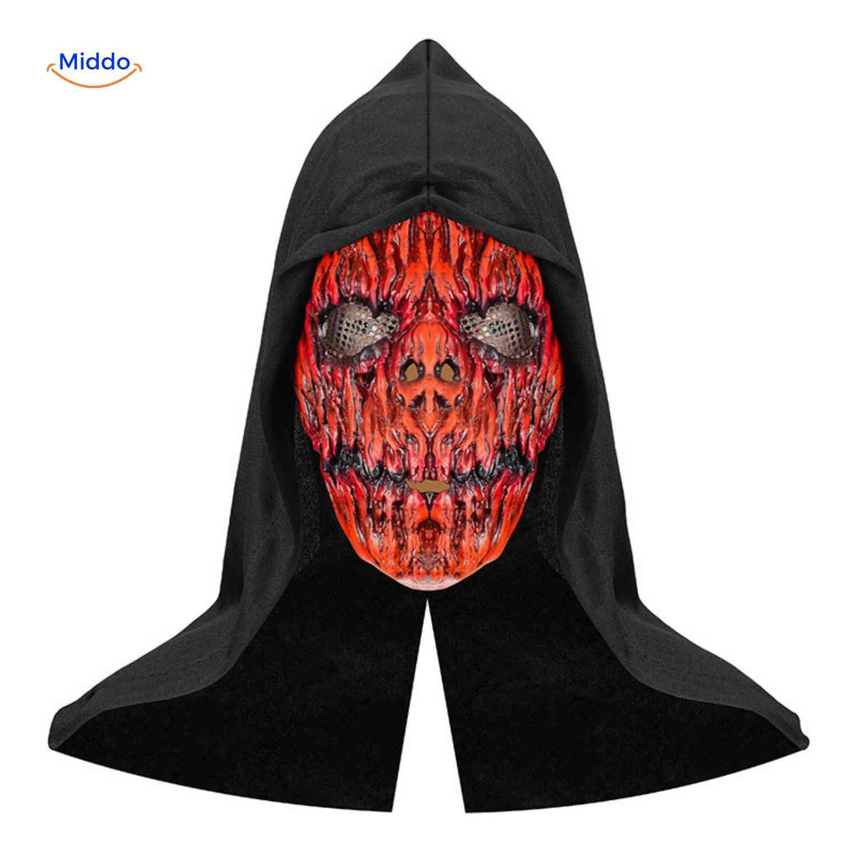 Costume Mask Full-Face Integrated Hood Breathable Mesh