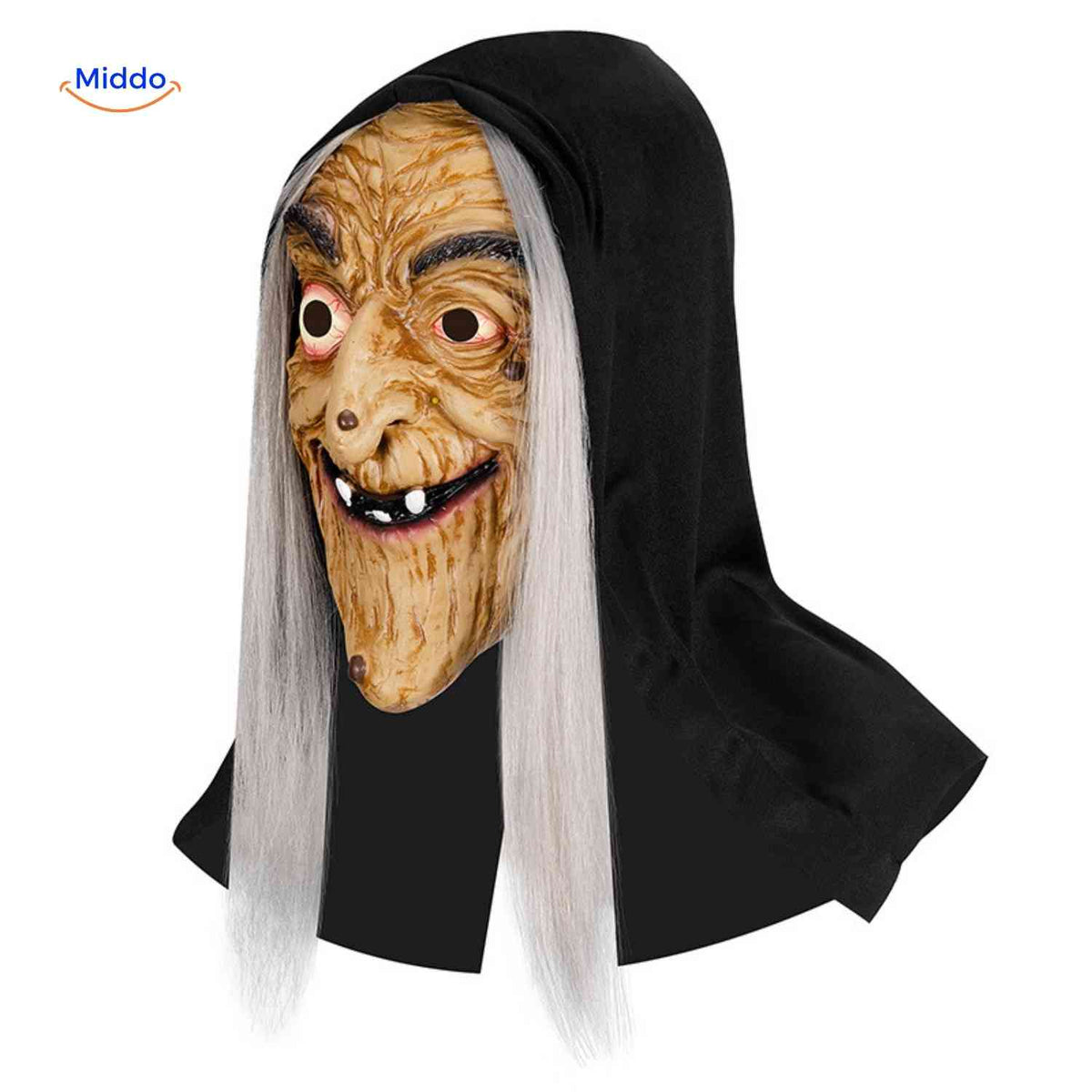 Costume Mask Full-Face Integrated Hood Breathable Mesh