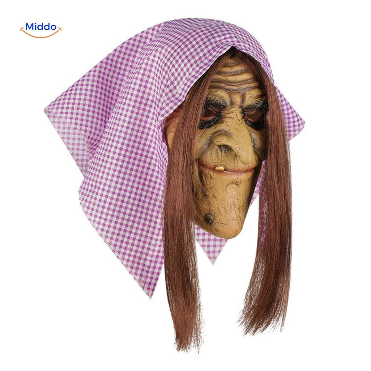 Costume Mask Full-Face Integrated Hood Breathable Mesh