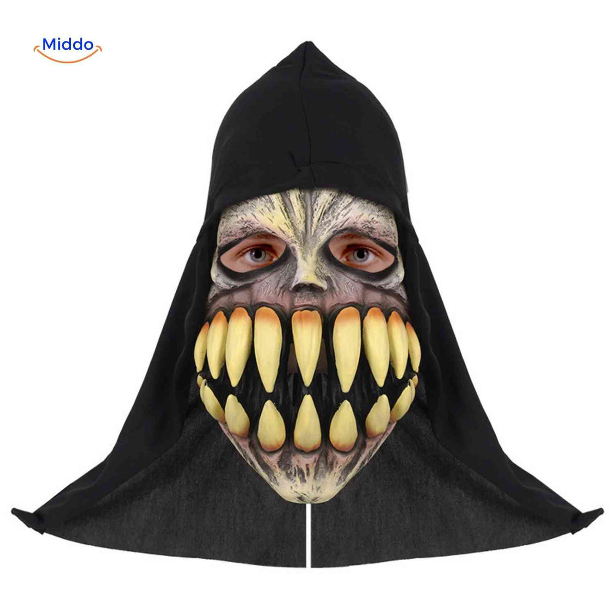 Costume Mask Full-Face Integrated Hood Breathable Mesh