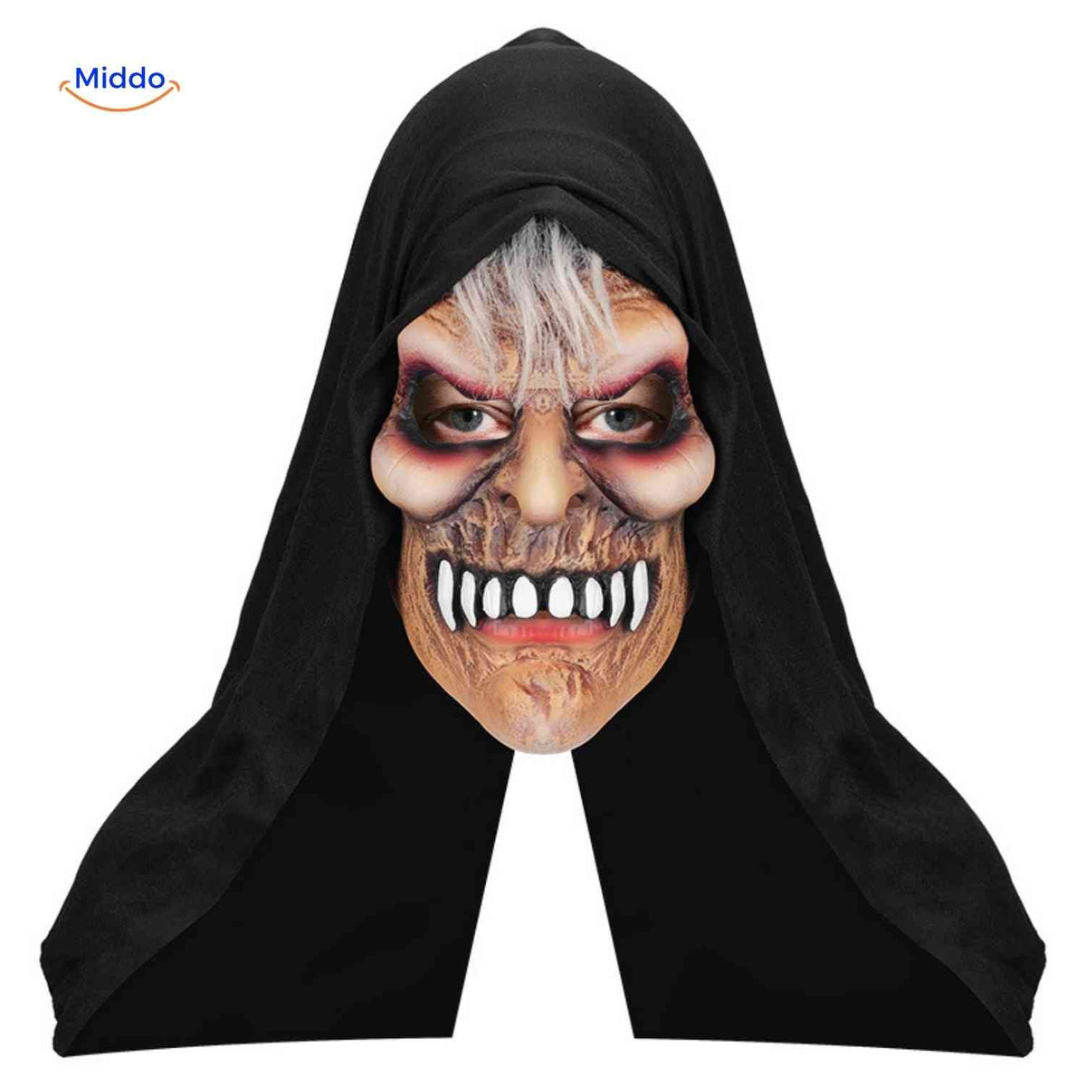 Costume Mask Full-Face Integrated Hood Breathable Mesh