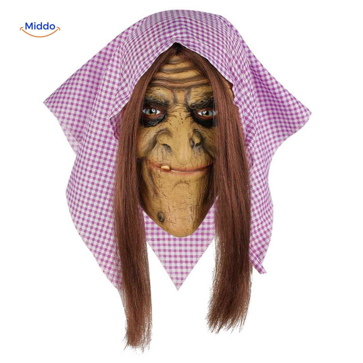 Costume Mask Full-Face Integrated Hood Breathable Mesh