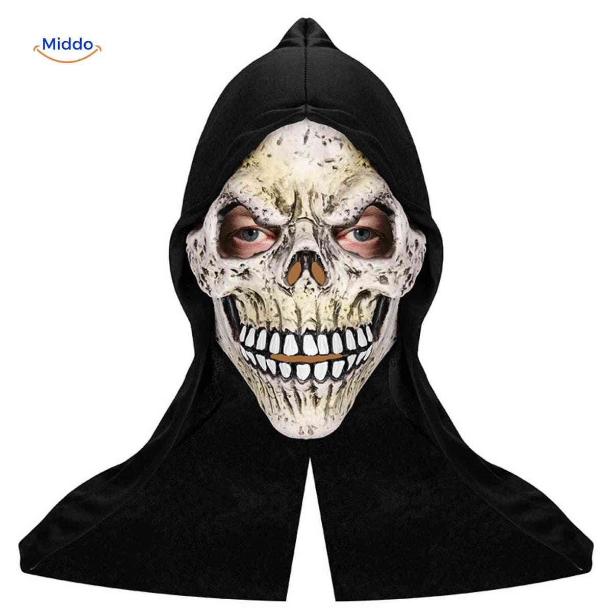 Costume Mask Full-Face Integrated Hood Breathable Mesh