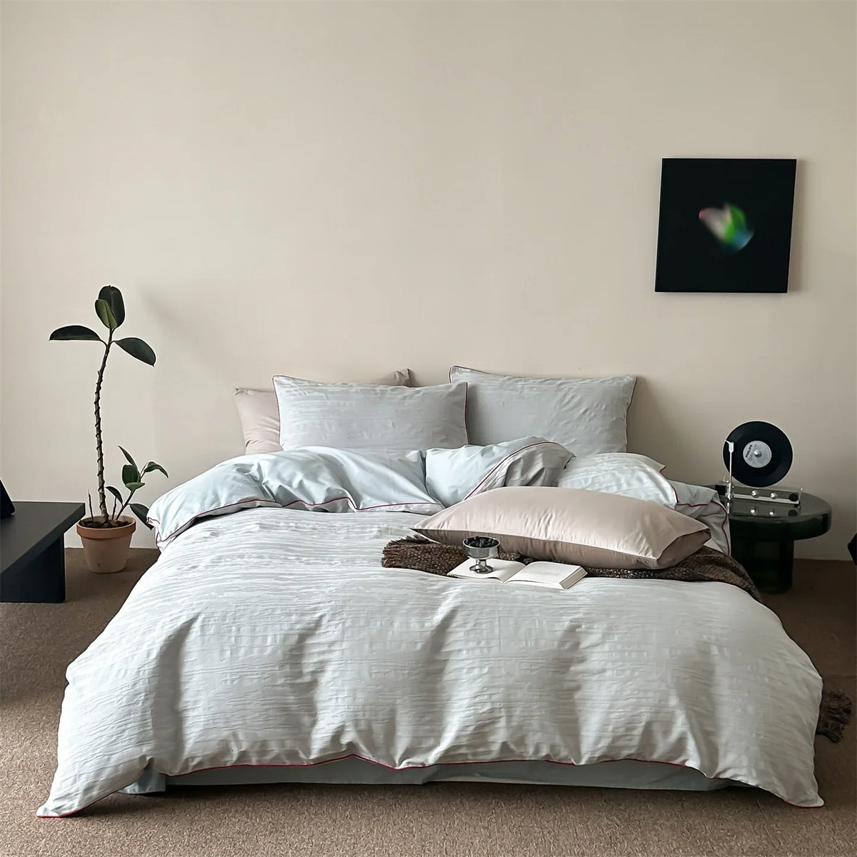 Cotton Bedding Set Finely Textured Satin-Matte Breathable