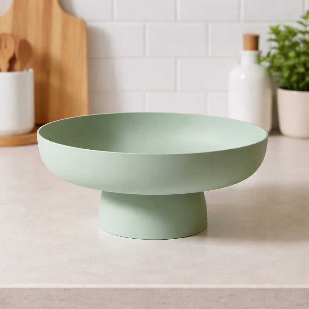 Countertop Fruit Bowl Glazed Ceramic Single Layer